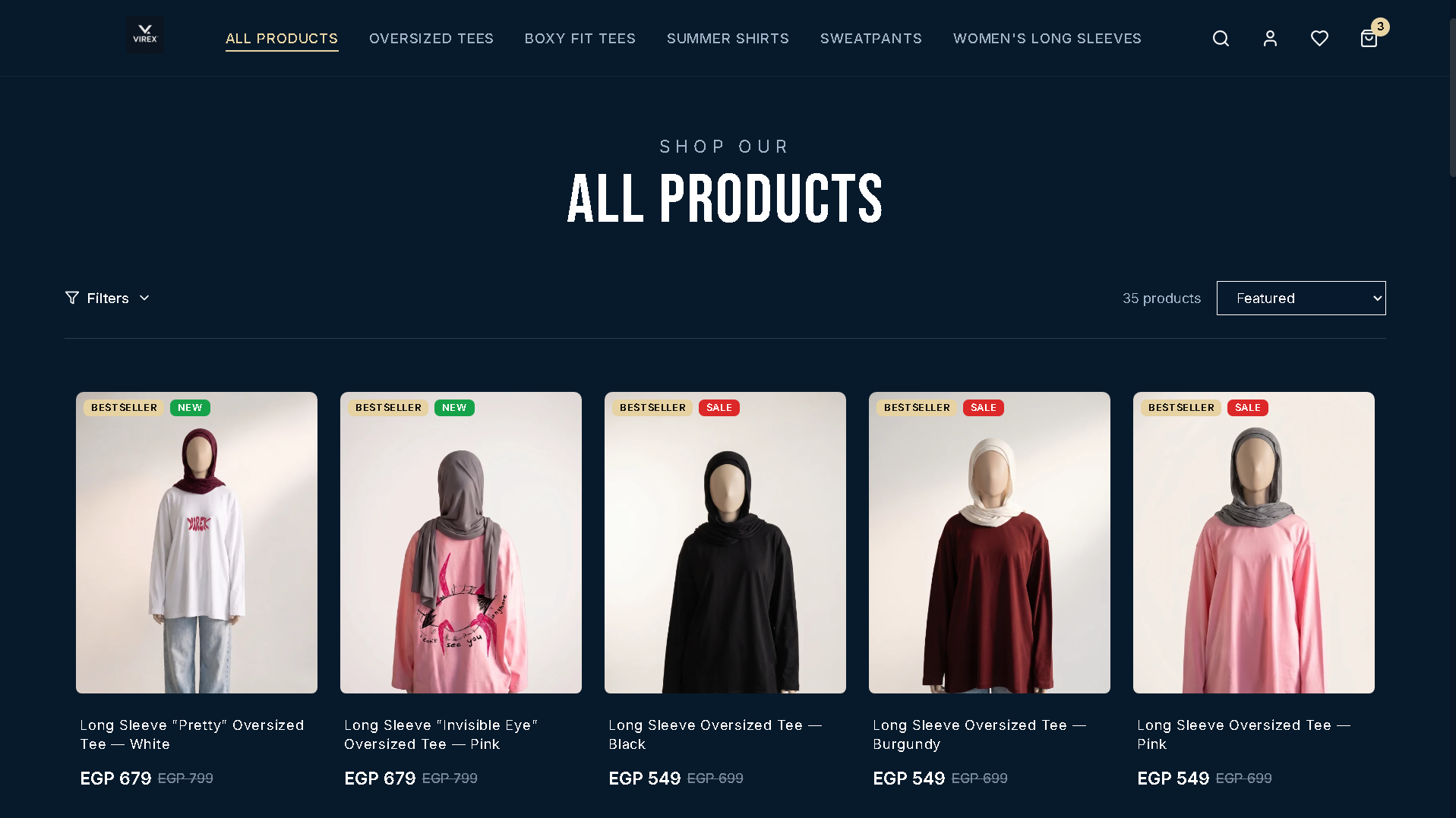 VirexEG — all products storefront